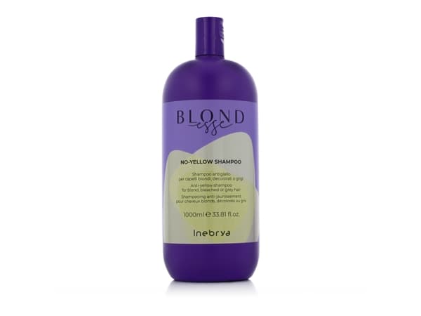 INEBRYA_Blondesse No-Yellow Shampoo vaaleille, vaalennetuille, raidoitetuille ja harmaille hiuksille 1000ml