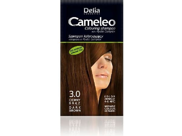 Delia Cosmetics Cameleo Coloring shampoo 3.0 mørkebrun