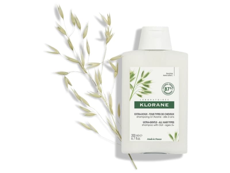 Klorane Shampoing à l''Avoine 200ml, Unisex, Profesjonell, Sjampo, Alle hårtyper, Alle farger, 200 ml