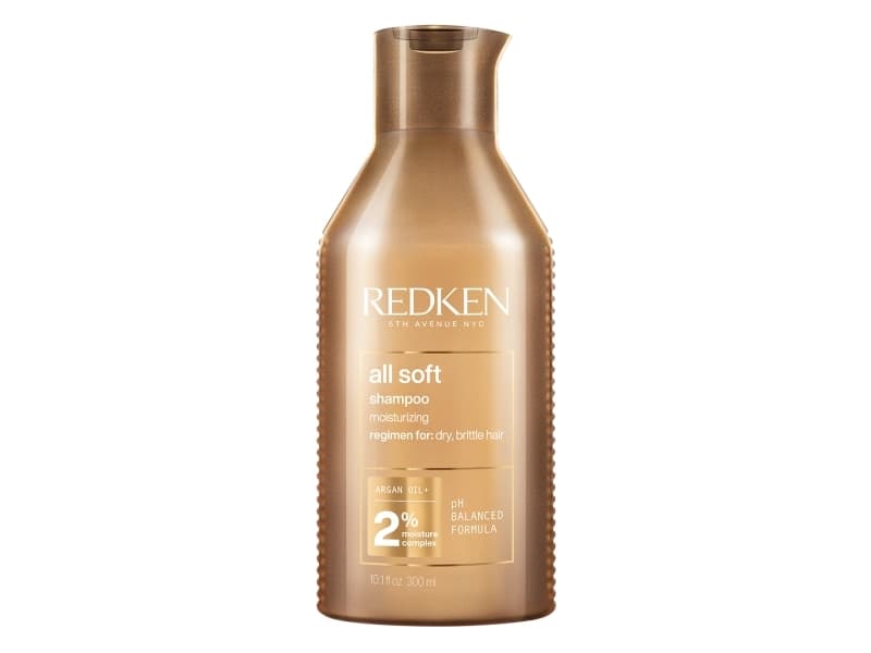 Redken All Soft Shampoo, Kvinner, Profesjonell, Sjampo, Sprøtt hår, Tørt hår, Alle farger, 300 ml