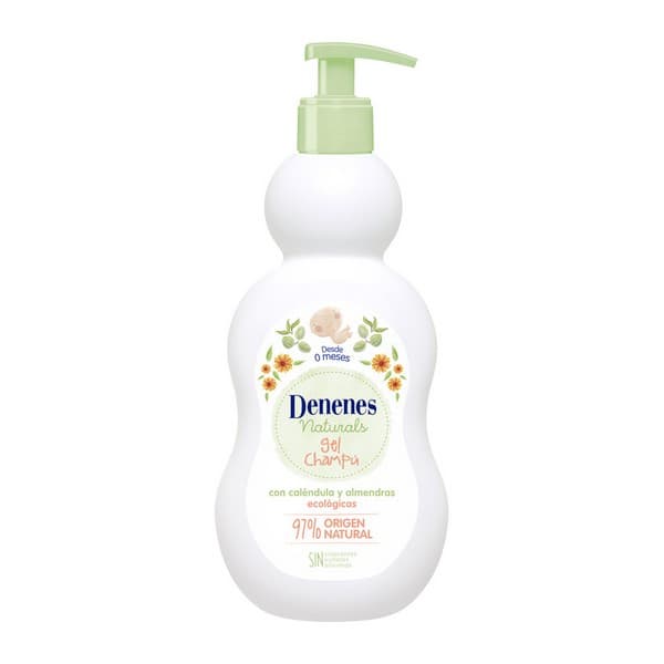 2-i-1 Gel og Sjampo Natural Denenes (400 ml)