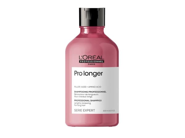 L’Oréal Paris PRO LONGER, Profesjonell, Sjampo, Alle hårtyper, 300 ml, Shine (lys), Forsterke, Flaske