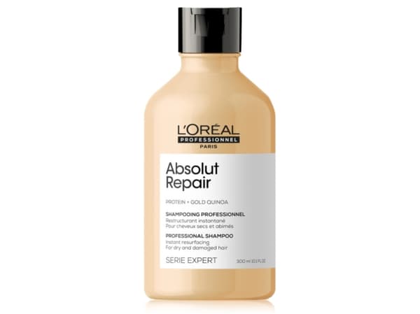 L'Oréal Paris (public) Serie Expert Absolut Repair, Kvinder, Proffesionelle, Shampo, Beskadiget hår, Livløst hår, Alle farver, 300 ml