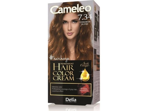Delia Cosmetics Cameleo HCC Omega+ permanent dye No. 7.34 Cinnamon Blonde 1op.