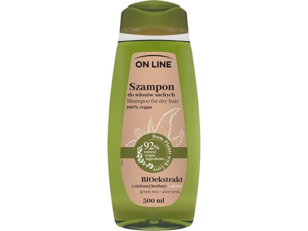 On Line From Plants With Love Hair Shampoo BIOextract of Green Tea and Aloe Vera 500ml