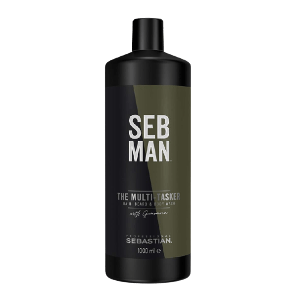 Sebastian SEB MAN The Multi-tasker Hair Beard & Body Wash 1000ml - Normalt & Glansigt