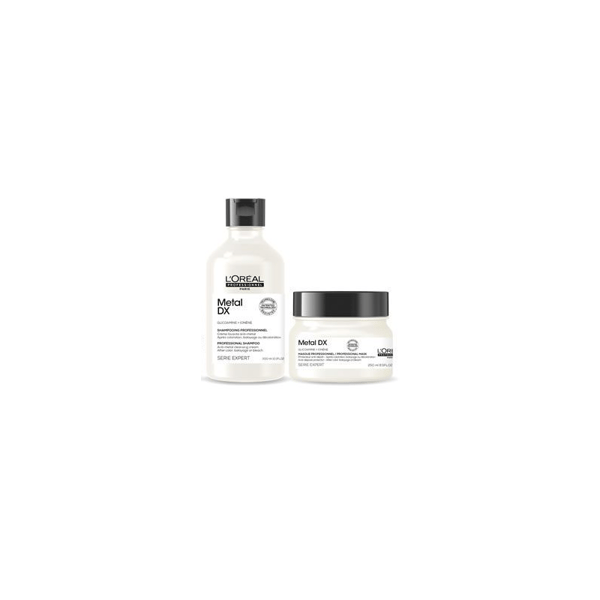 Loréal Professionnel Loréal Professionnel Metal DX Shampoo 300ml + Mask 250ml Paket - Skadat & Behandlat Loréal Professionnel Loréal Professionnel Metal DX Shampoo 300ml + Mask 250ml Paket - Skadat & Behandlat