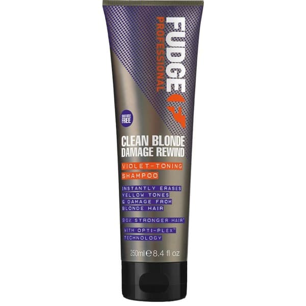 Fudge Fudge Clean Blonde Damage Rewind Violet Shampoo 250ml - Blont & Silver