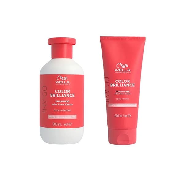 Wella Care INVIGO Color Brilliance Fine Shampo 300ml + Conditioner 200ml - Schampo
