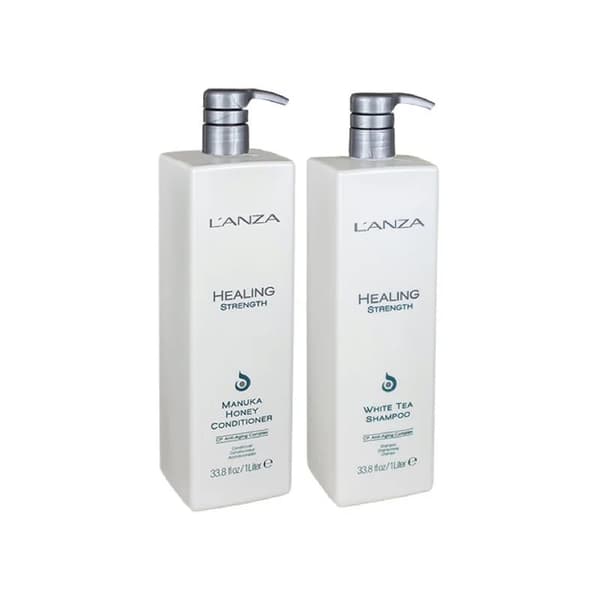 Lanza Anti Aging Healing Strength Duo 1000ml - Skadat & Behandlat