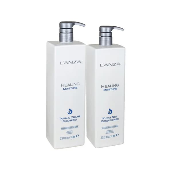 Lanza Healing Moisture Tamanu Cream Duo 1000ml - Torrt & Frissigt