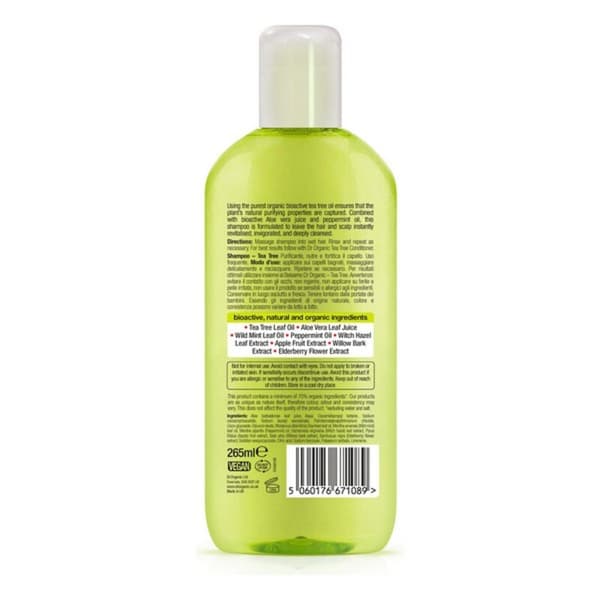 Puhdistava shampoo Bioactive Organic Dr.Organic Bioactive Organic 265 ml