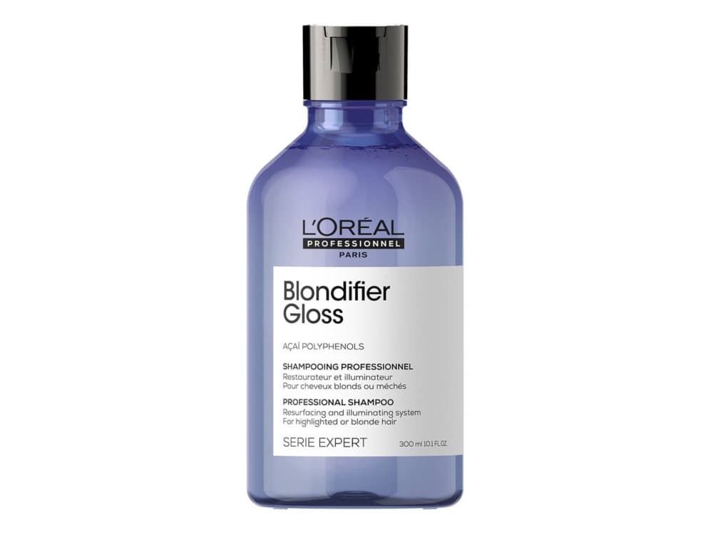 L'Oréal Paris BLONDIFIER GLOSS, Profesjonell, Sjampo, Blondt hår, Blond, 300 ml, Fuktighets krem, Ernæring, Shine (lys), Mykgjører