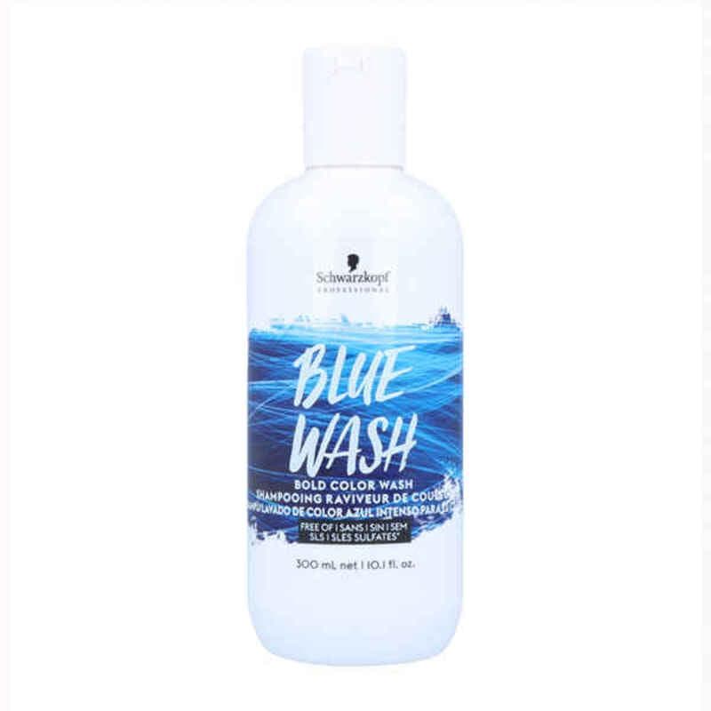 Non-permanent Colourant Shampoo Bold Blue Wash Schwarzkopf (300 ml) (300 ml)