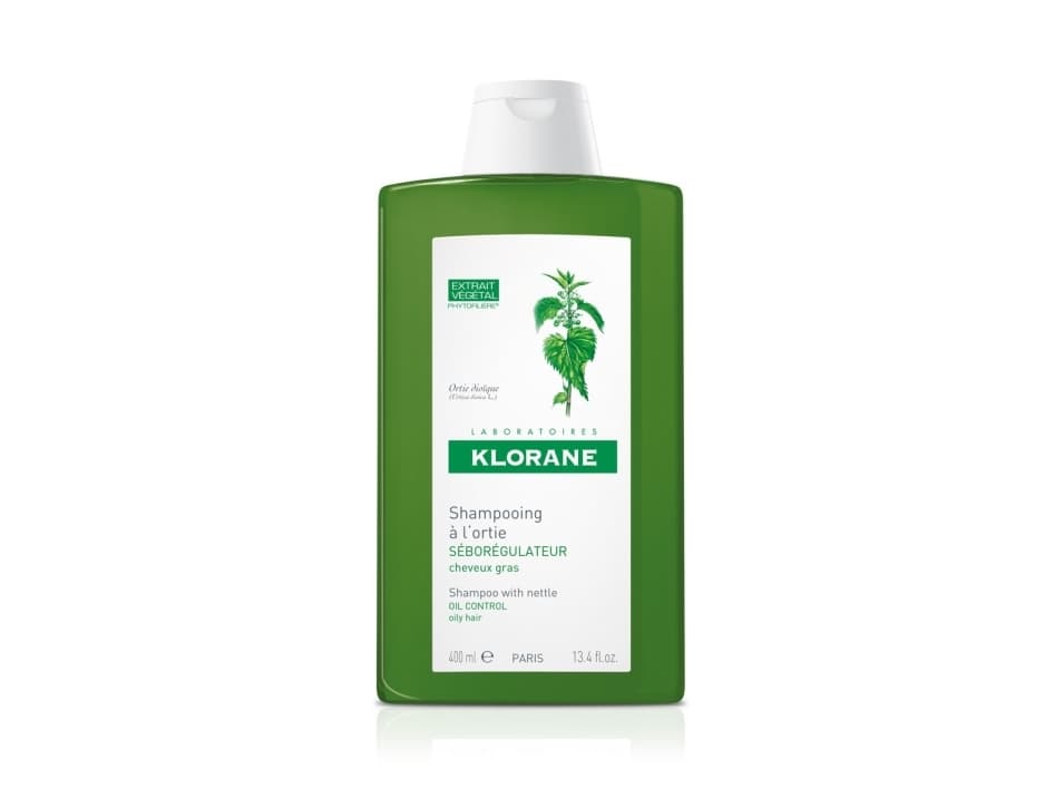 Klorane Shampoo with Nettle, Kvinner, Ikke-profesjonelle, Sjampo, Fett hår, 400 ml, Volumizing / forstørre