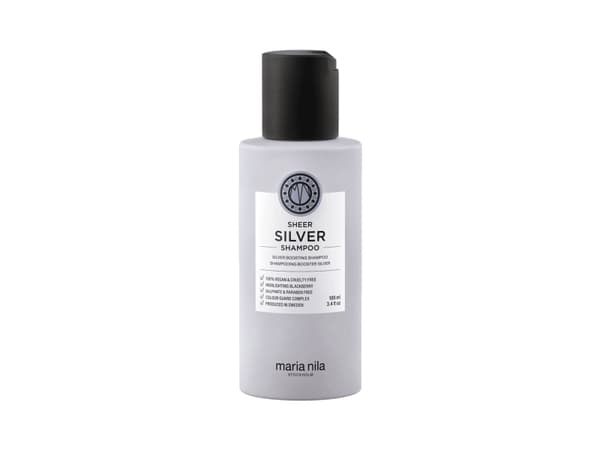 MARIA NILA_Sheer Silver Shampoo hiusshampoo neutralisoi keltaisia sävyjä 100ml