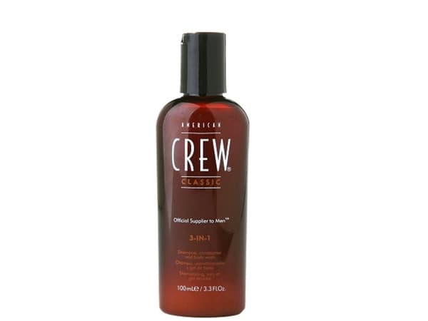 American Crew American Crew, Classic, Vegan, Hair Shampoo, Conditioner & Shower Gel 3-In-1, For Moisturizing, 100 ml For Men