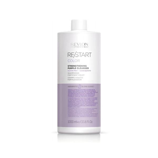Revlon Professional Revlon Professional Restart Color Strengthening Purple Cleanser 1000ml - Blont & Silver