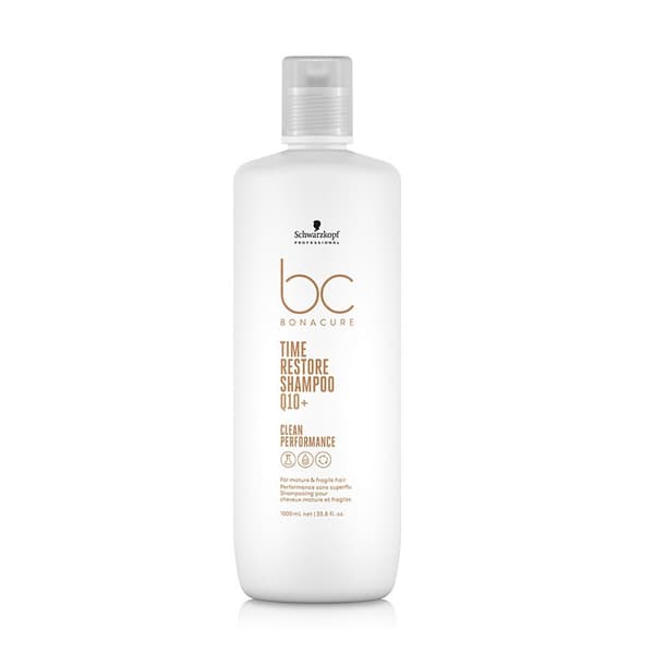 Schwarzkopf BC Bonacure Time Restore shampoo 1000 ml - Skadat & Behandlat