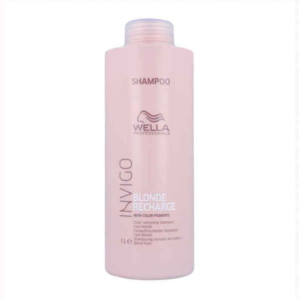 Schampo för blont eller gått hår Invigo Blonde Recharge Wella 6394 (1000 ml)