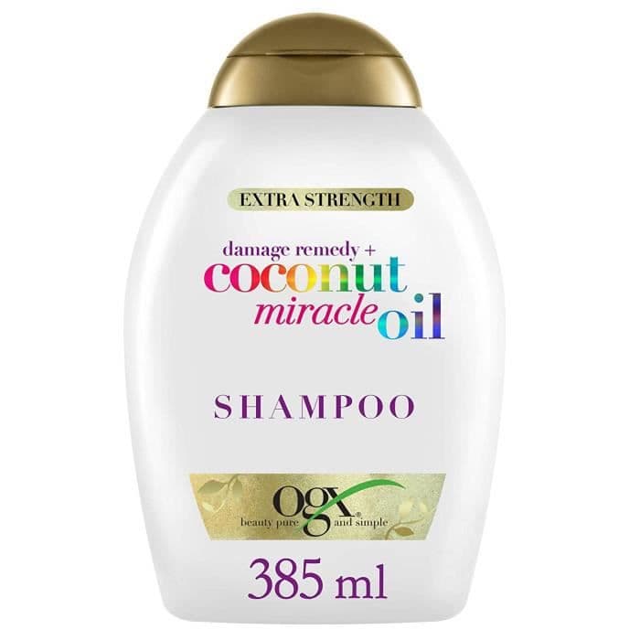 OGX Coconut Miracle Shampoo 385 ml med skadebeständig olja