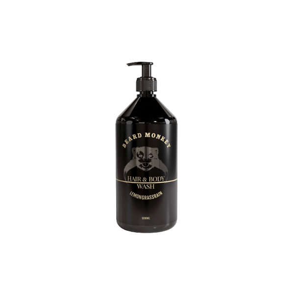 Beard Monkey Beard Monkey Hair & Body Shampoo Lemongrass 1000ml - Schampo