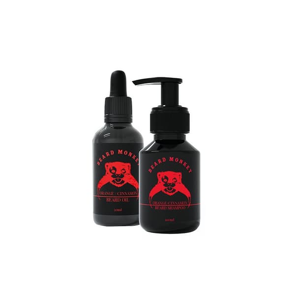 Beard Monkey Beard Monkey Kit Oil 50ml & shampoo 100ml(Orange / Cinnamon) - Schampo