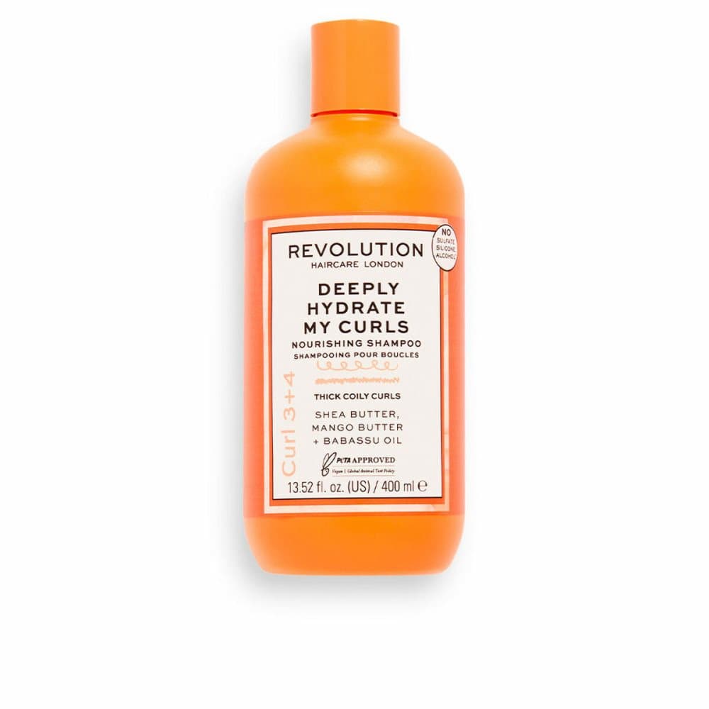 Næringsgivende Sjampo Revolution Hair Care London Deeply Hydrate My Curls Merkede og definerte krøller (400 ml)