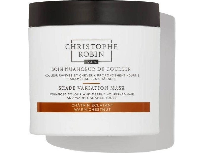 Christophe Robin Shade Variation Mask Nourishing Cream Mask Refreshing Hair Color Warm Chestnut 250ml