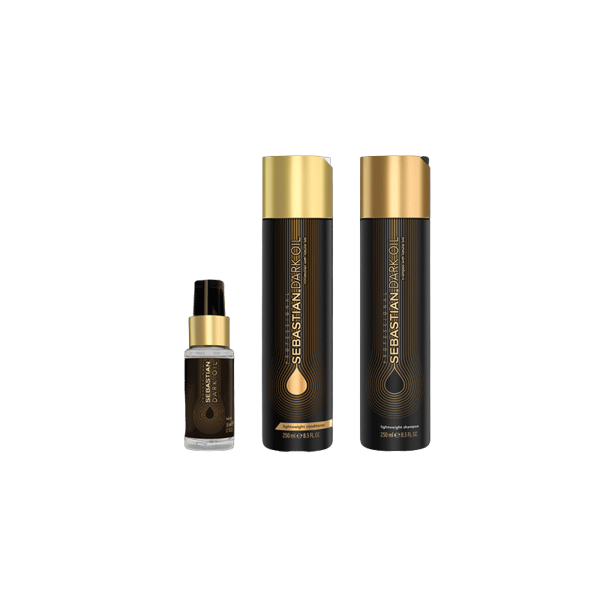 Sebastian Sebastian Professional Dark Oil Lightweight Hair Trio - Fett & Djuprengörande