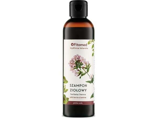 FITOMED_Yrtti- ja hennashampoo tummille hiuksille 250g