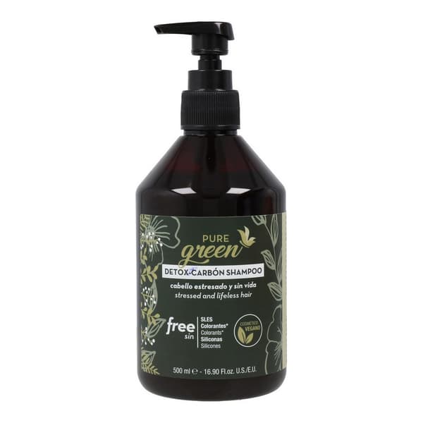 Sjampo Pure Green Detox Carbon (500 ml)