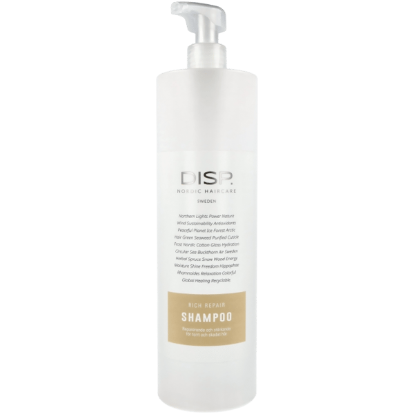 Disp® Rich Repair Shampoo 1000 ml - Torrt & Frissigt