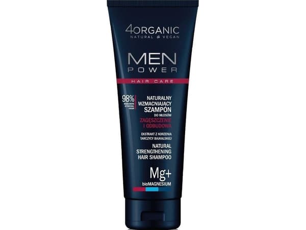 4ORGANIC_Men Power naturlig styrkende hårshampoo Thickening and Reconstruction 250ml