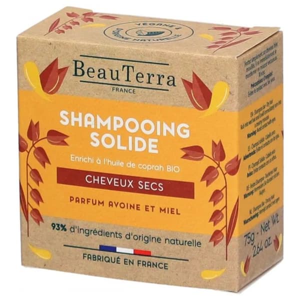 Beauterra Solid Shampoo Torrt & Skadat hår 75gr