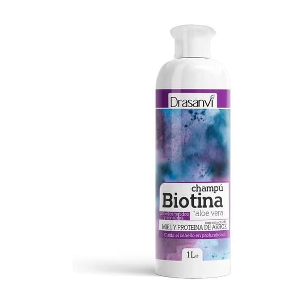 Drasanvi+schampo med biotin och aloe vera för färgat och känsligt hår 1000 ml