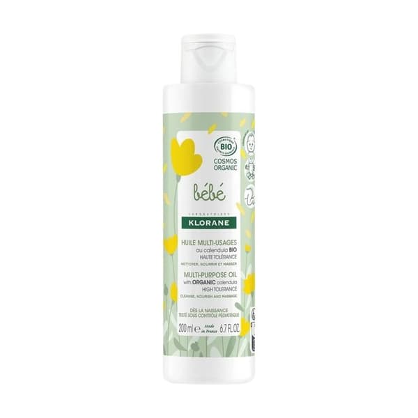 KLORANE - Multipurpose babyolja med ekologisk ringblomma 200 ml olja