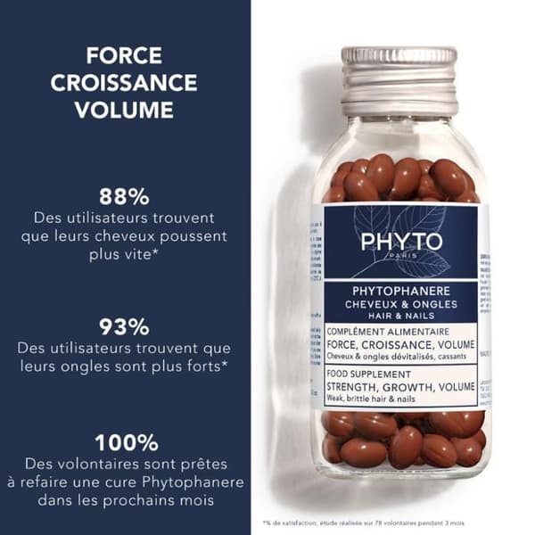 Phyto Phytophanère Hair Nails Lot med 2 x 120 kapslar