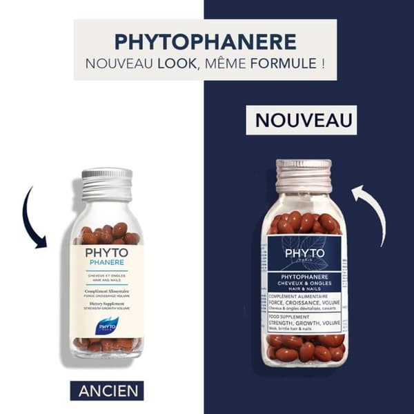Phyto Phytophanère Hair Nails Lot med 2 x 120 kapslar