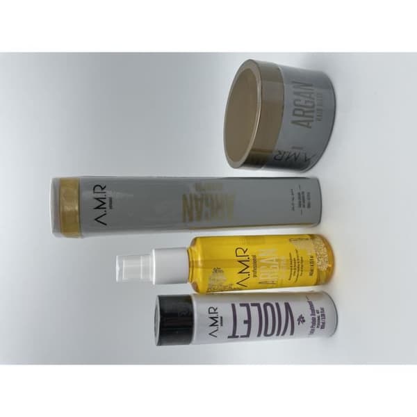 Lot 100 mL AMR smoothing + mask 250 g + argan serum 140 mL + schampo 300 mL