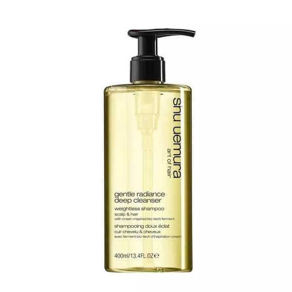 SHU UEMURA Deep Cleanser Gentle Radiance Shampoo 400ml glans och lätthet i håret.