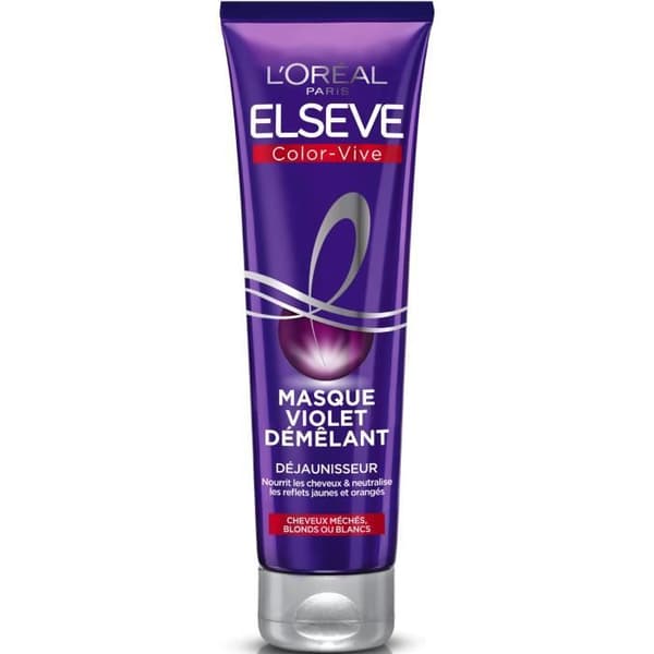 Elsève L'OREAL Color-Vive Violet Detangling Anti-Yellowing Mask - 150 ml