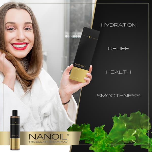 Micellar Shampoo Med Alger Nanoil Algae Micellar Shampoo 300 ml - For at holde dit hår stærkt, optimalt hydreret og fuld af liv
