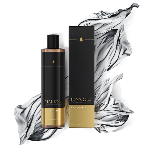Micellar Shampoo Med Flydende Silke Nanoil Liquid Silk Micellar Shampoo 300 ml - Konstant glans, glathed og blødhed og forhindrer også krus