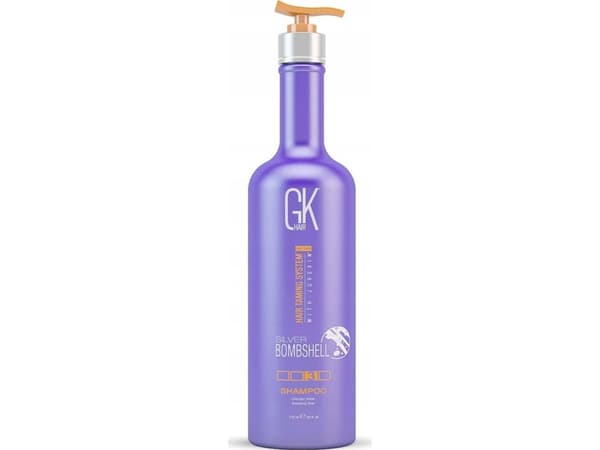 GK HAIR (Global Keratin) Global Keratin, Silver Bombshell, hiusshampoo, keltaisten sävyjen neutralointiin, 710 ml Naisille