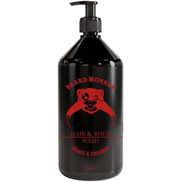 Beard Monkey Hair & Body Orange & Cinnamon 1000 ml - Schampo