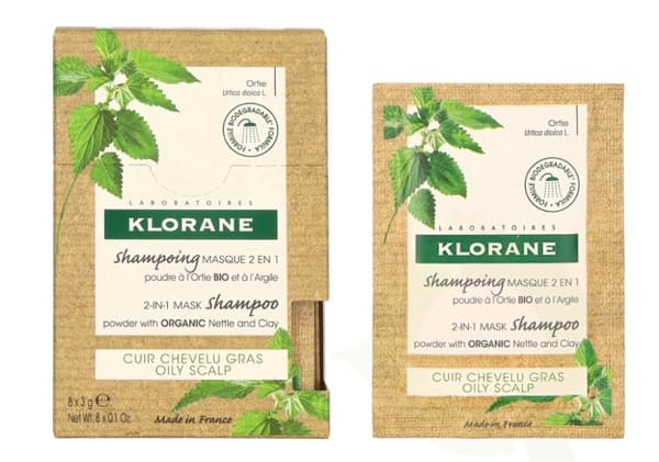 Klorane Nettle & Glay Powder Shampoo Mask 24 g 8 Pieces