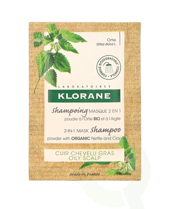 Klorane Nettle & Glay Powder Shampoo Mask 24 g 8 Pieces