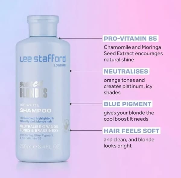 Lee Stafford Lee Stafford Bleach Blondes Ice White Toning Shampoo