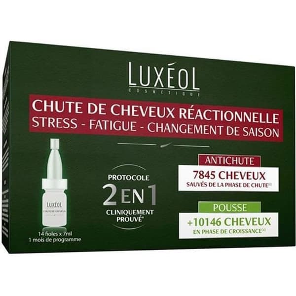 Luxéol Protocol 2 in 1 Reactive Hair Loss Protocol 14 x 7ml